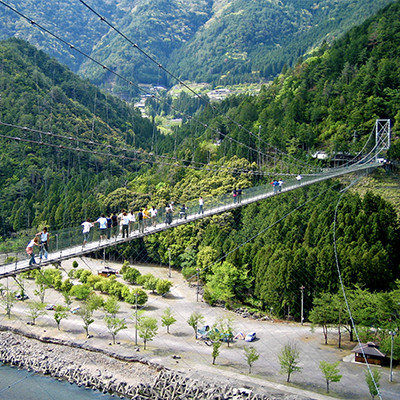 谷瀬の吊り橋